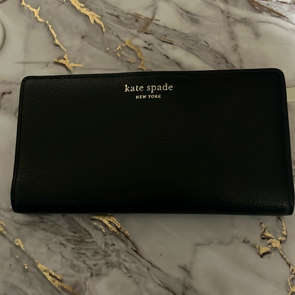 NWT Black Kate Spade ♠️ Wallet - Picture 1 of 3
